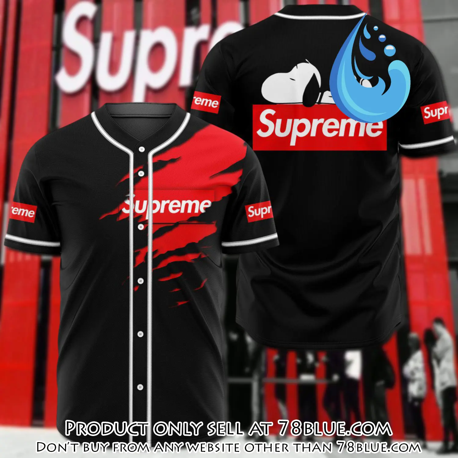 Supreme snoopy disney baseball jersey shirt luxury bjs1245 78b5407373